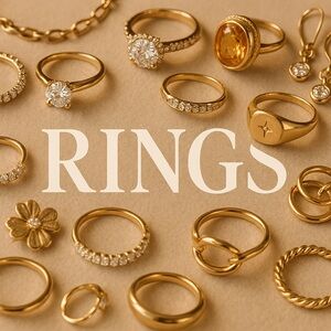 Gorgeous Vintage Sterling & Costume Rings